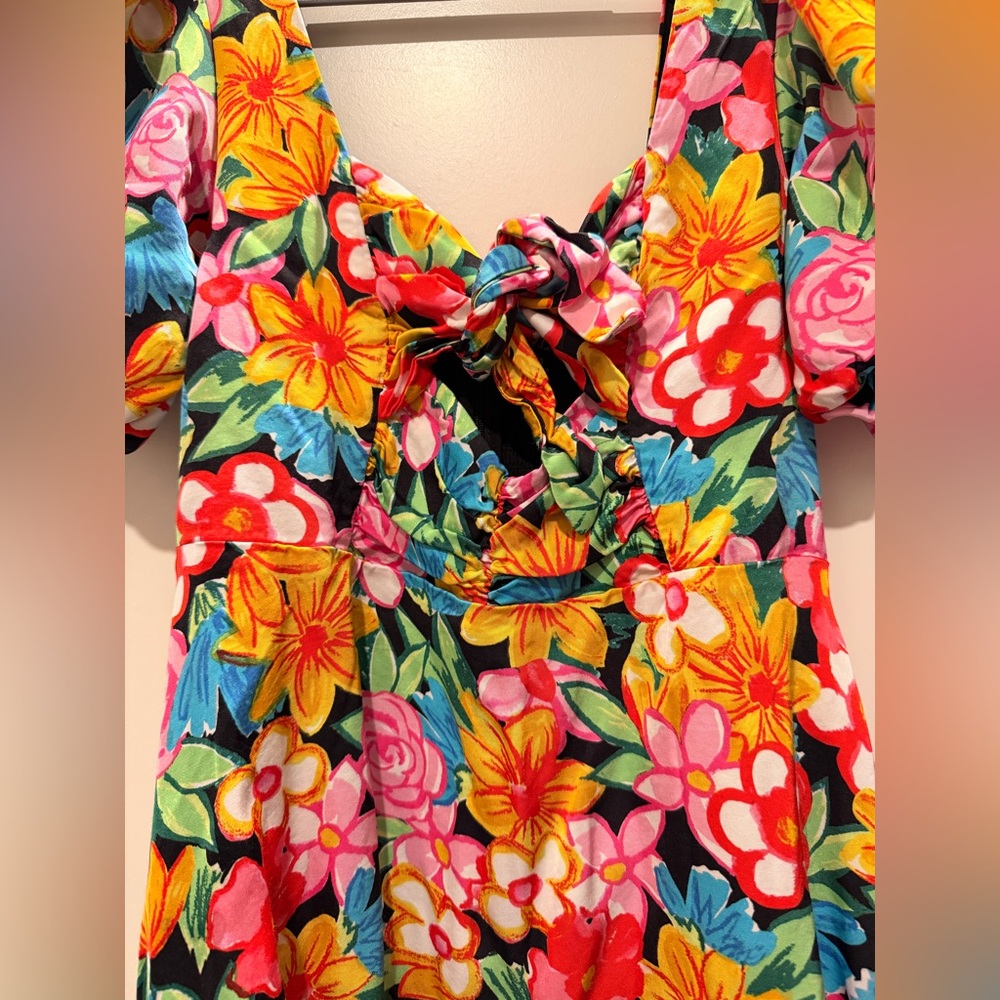 For Love & Lemons Mallory floral print mini dress. Size small. Wore once. - Picture 3 of 5